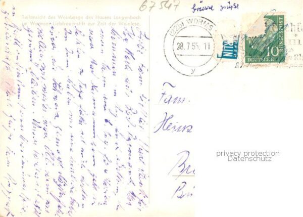Worms Rhein Langenbach et Co Wein und Sektkellereien Liebfrauenstift – Bild 2