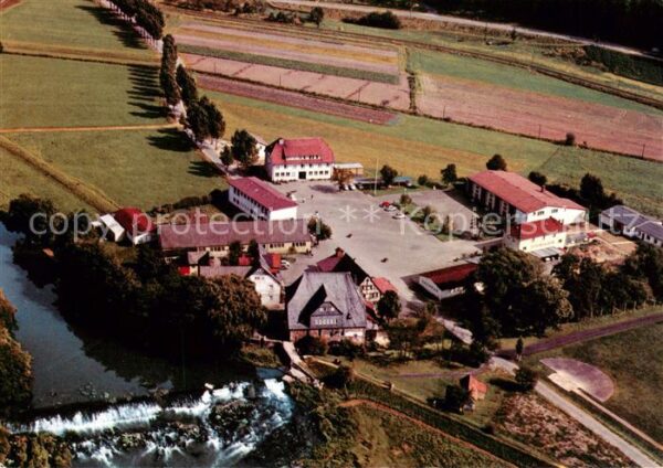 Cappel Marburg Landschulheim Steinmuehle Fliegeraufnahme