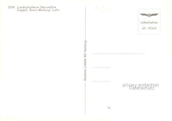 Cappel Marburg Landschulheim Steinmuehle Fliegeraufnahme – Bild 2