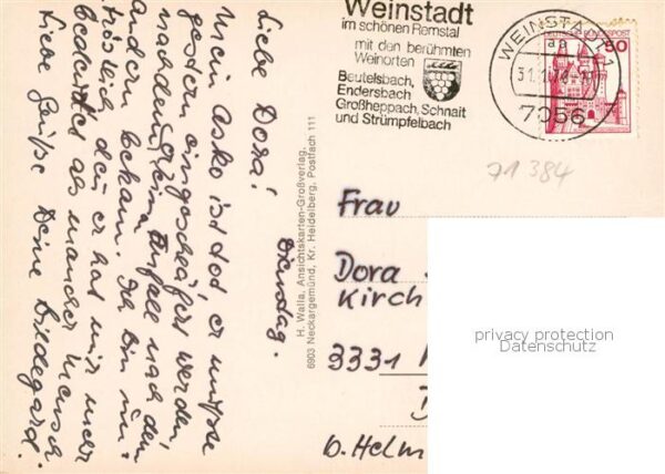Beutelsbach Weinstadt Rathaus Kirchpartie Neues Viertel Strassenpartie – Bild 2