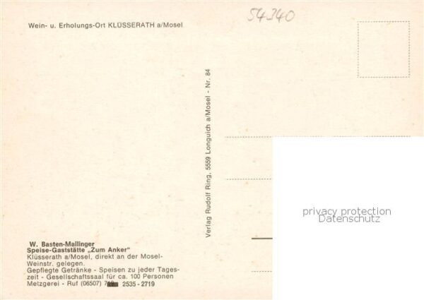 Kluesserath Fliegeraufnahme Hotel Bar Gaststube – Bild 2