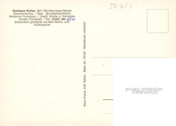 Wincheringen Gasthof Walter Gastraum Festsaal Kegelbahn – Bild 2