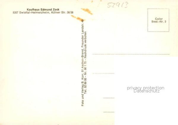 Heimerzheim Ehrenmal Teilansicht Ortspartien mit Anlagen – Bild 2