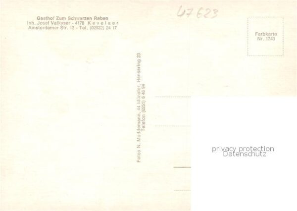 Kevelaer Gasthof Schwarzer Rabe Gastraum – Bild 2
