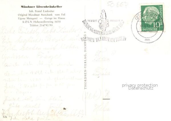 Koeln  Rhein Muenchener Loewenbraeukeller – Bild 2
