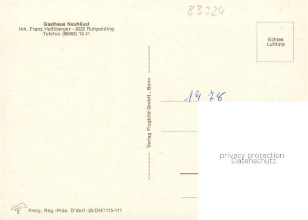 Ruhpolding Gasthaus Neuhaeusl Fliegeraufnahme – Bild 2