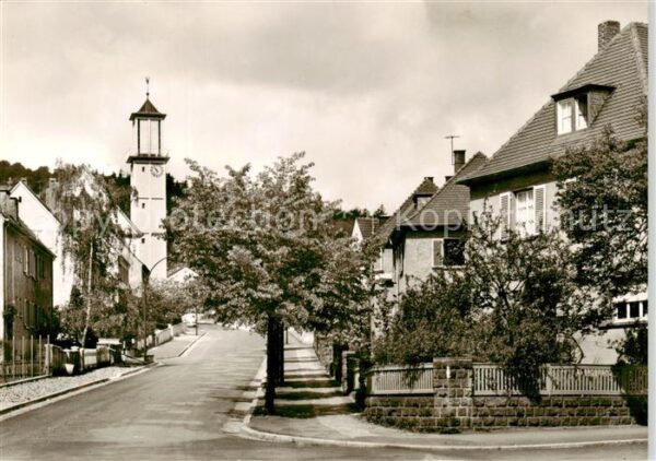 Hambach  Neustadt Weinstrasse Dr Wirth Strasse mit Pauluskirche
