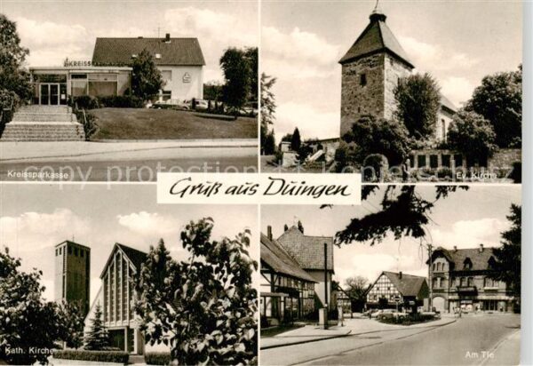 Duingen Kreissparkasse Ev Kirche Kath Kirche Am Tie