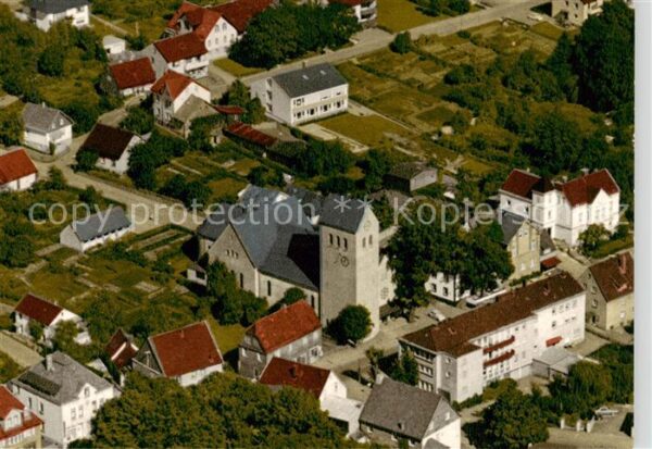 Neuenrade Fliegeraufnahme Kath Pfarrkirche St Maria Heimsuchung