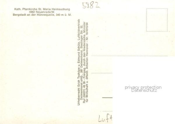 Neuenrade Fliegeraufnahme Kath Pfarrkirche St Maria Heimsuchung – Bild 2