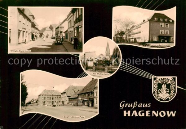 Hagenow Wilhelm Pieck Str Kreiskrankenhaus Ernst Thaelmann Platz Am Muehlenteich