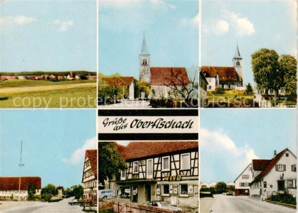 Oberfischach Schwaebisch-Hall Panorama Kirchen Ortspartien