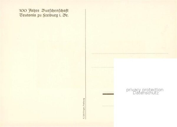 Freiburg Breisgau 100 Jahre Burschenschaft Teutonia – Bild 2