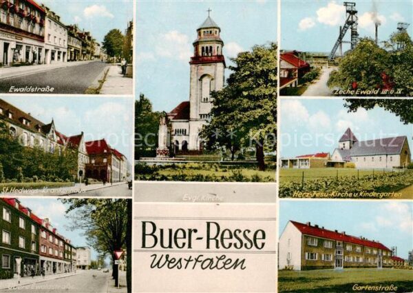 Buer Gelsenkirchen Ewaldstrasse St Hedwigs Krankenhaus Ev Kirche Zeche Ewald II