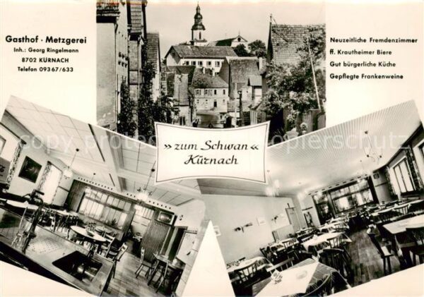 Kuernach Gasthof Metzgerei Zum Schwan Gastraeume