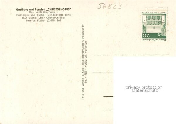 Buechel Cochem Gasthaus Pension Christophorus Gastraeume – Bild 2