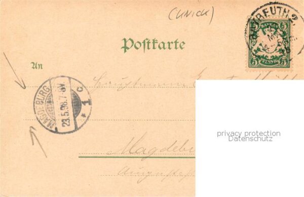Bayreuth Richard Wagner Denkmal Festspielhaus Villa Wahnfried Litho – Bild 2