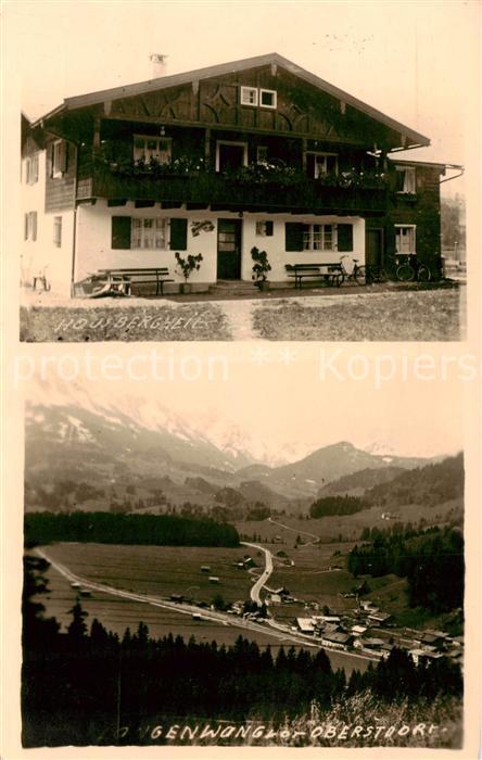 Langenwang Fischen Oberstdorf Haus Bergheil Gaestehaus Pension Panorama Alpen