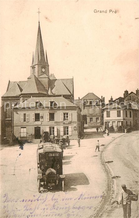 Grand Pre  Grandpre 08 Ardennes Bus Marktplatz Kirche