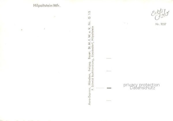 Hilpoltstein Mittelfranken Ortszentrum mit Kirche Burgruine – Bild 2