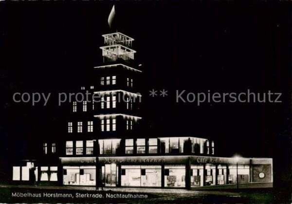 Sterkrade Oberhausen NRW Moebelhaus Horstmann Nachtaufnahme