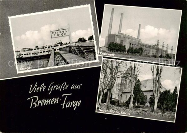 Farge Bremen Anleger Kraftwerk Kirche in Neuenkirchen