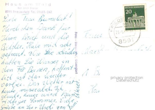 Friedenfels Oberpfalz Bayern Haus am Wald – Bild 2