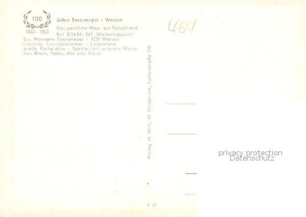 Wersen Lotte Kirche Ehrenmal Gemeindehaus Lebensmittelladen Bruecke Schule Gasth – Bild 2
