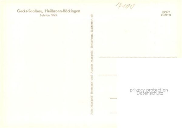 Boeckingen Heilbronn Gecks-Saalbau – Bild 2