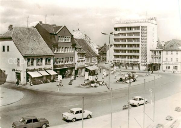 Muehlhausen Thueringen Thomas Muentzer Stadt Wilhelm Pieck Platz