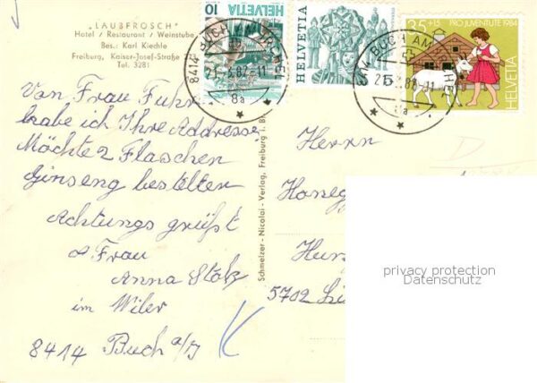 Freiburg Breisgau Hotel Restaurant Weinstube Laubfrosch – Bild 2