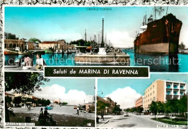 Marina di Ravenna IT Canale Corsini Piazzale dei Mille Viale della Pace