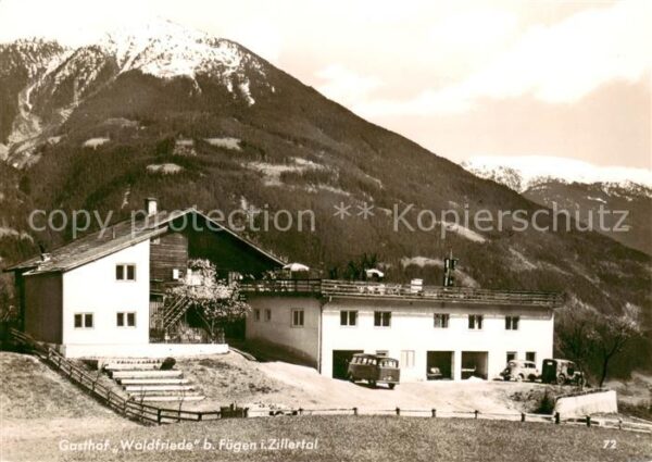 Fuegen Zillertal Tirol AT Gasthof Waldfriede Alpen