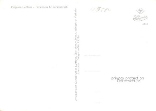 Fuerstenau Osnabrueck Original Luftfoto – Bild 2