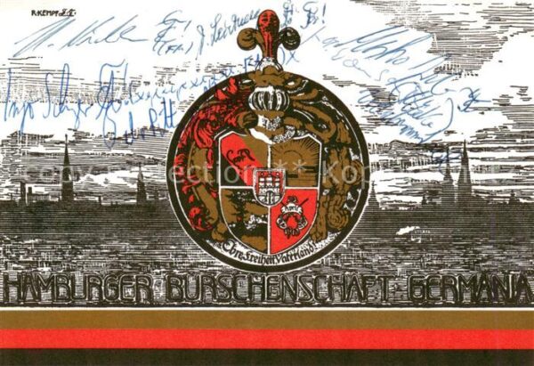 Hamburg Wappen der Hamburger Burschenschaft Germania