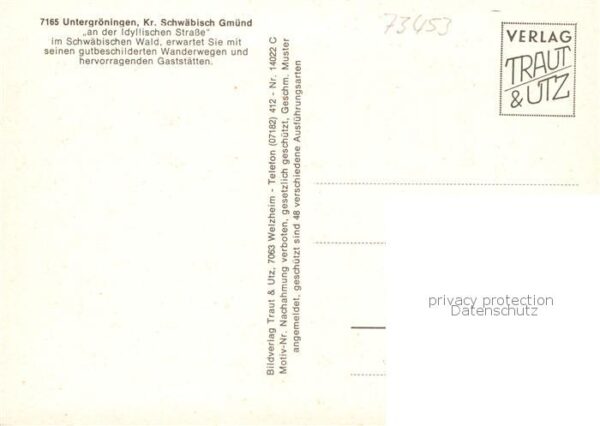 Untergroeningen Abtsgmuend Kirche Teilansicht Schloss – Bild 2