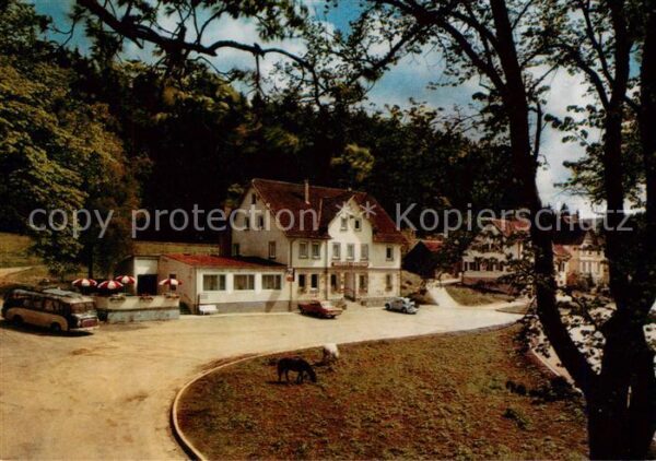 Lautertal Schwaebische Alb Fluss Lauter Gestuetsgasthof Marbach