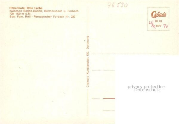 Baden-Baden Hoehenhotel Rote Lache Fliegeraufnahme – Bild 2