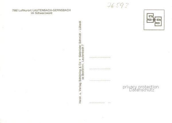 Lautenbach Gernsbach Schwarzwald KIrche Panorama Ortspartie – Bild 2