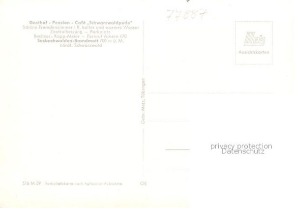 Brandmatt Sasbachwalden Gasthof Pension Schwarzwaldperle – Bild 2