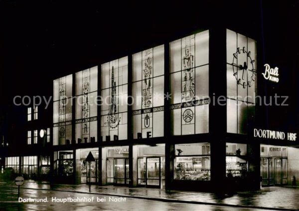 Dortmund Hauptbahnhof bei Nacht