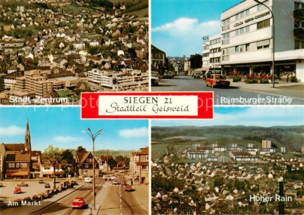 Siegen  Westfalen Stadt Zentrum Rijnsburger Strasse Am Markt Hoher Rain