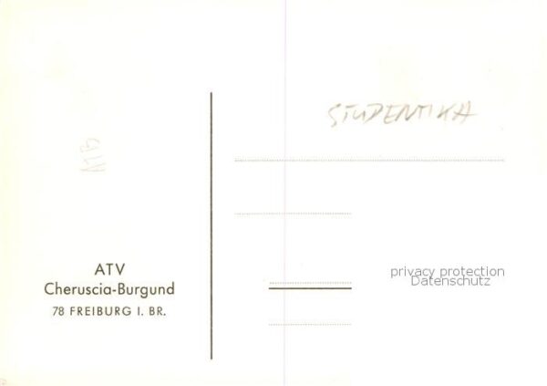 Freiburg Breisgau ATV Cheruscia Burgund Wappen – Bild 2