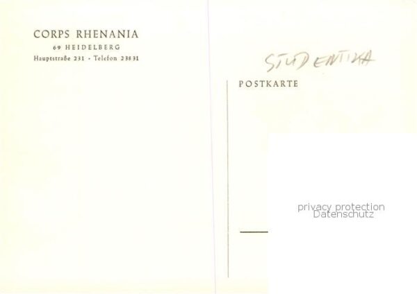 Heidelberg Neckar Corps Rhenania Wappen – Bild 2