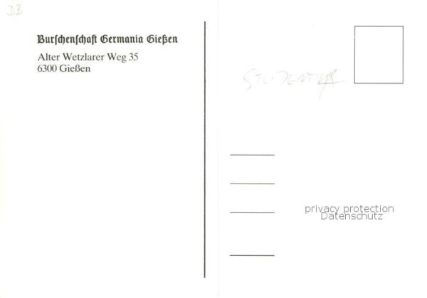 Giessen  Lahn Burschenschaft Germania Giessen Wappen – Bild 2