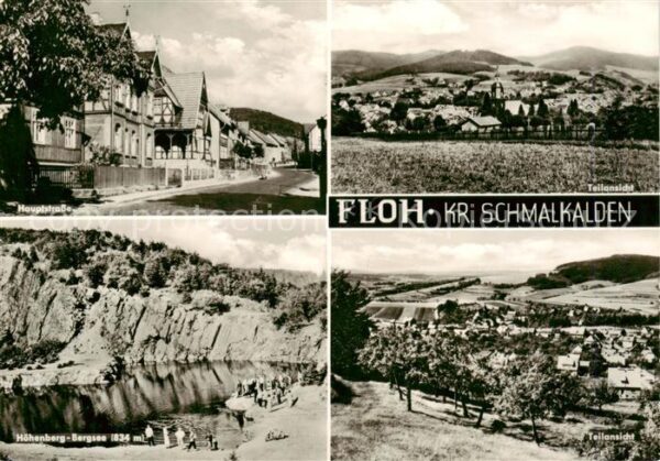 Floh-Seligenthal Hauptstrasse Panorama Hoehenberg Bergsee Teilansicht