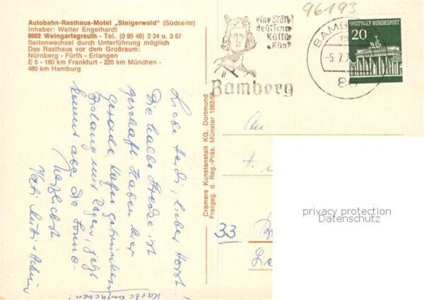 Weingartsgreuth Autobahn Rasthaus Motel Steigeerwald Fliegeraufnahme – Bild 2