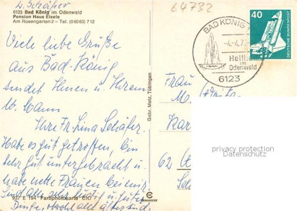 Bad Koenig Odenwald Pension Haus Eisele – Bild 2