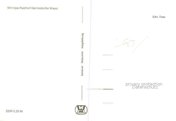 Hermsdorf Berlin Mitropa Rasthof Hermsdorfer Kreuz Details – Bild 2