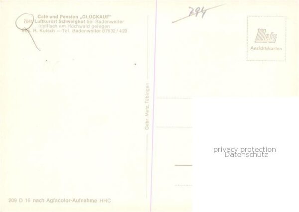 Schweighof Badenweiler Cafe Pension Glueckauf – Bild 2